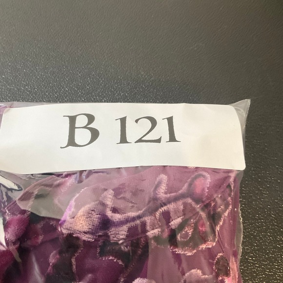 Sigrid Olsen Blouse Womens L Purple Silk Blend Burnout Velvet Floral Boho Chic - Picture 8 of 9